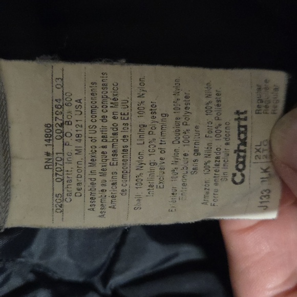 Carhartt J133 - Extremes® Arctic Active Jacket - Quilt Lined - Picture 10 of 10